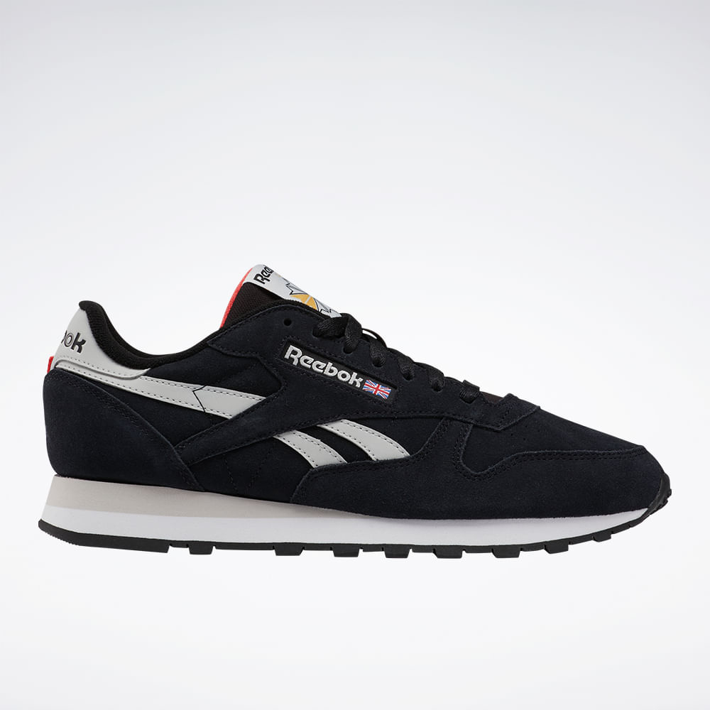 Tênis Reebok Classic Leather Masculino PretoBranco - Radical Place