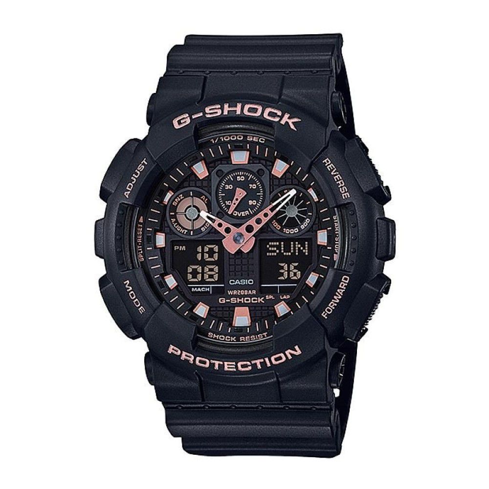 g shock preto com rosa