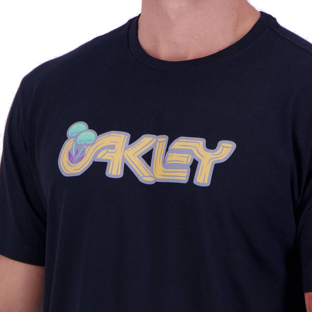 Camiseta Oakley Mushroom Logo WT24 Masculina Jet Black - Radical