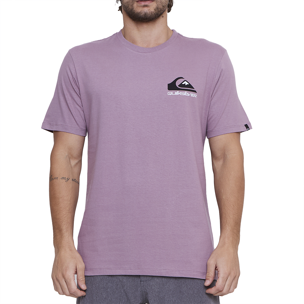 QUIKSILVER  DOWN PT 25-26 パープル Camiseta Quiksilver Omni Logo SM25 Masculina Roxo - Radical Place
