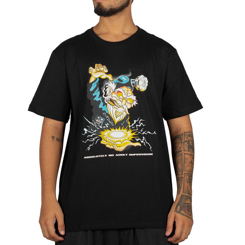 Camiseta Oakley Mad Science SM25 Masculina Blackout Camiseta Oakley Mad Science SM25 Masculina Blackout