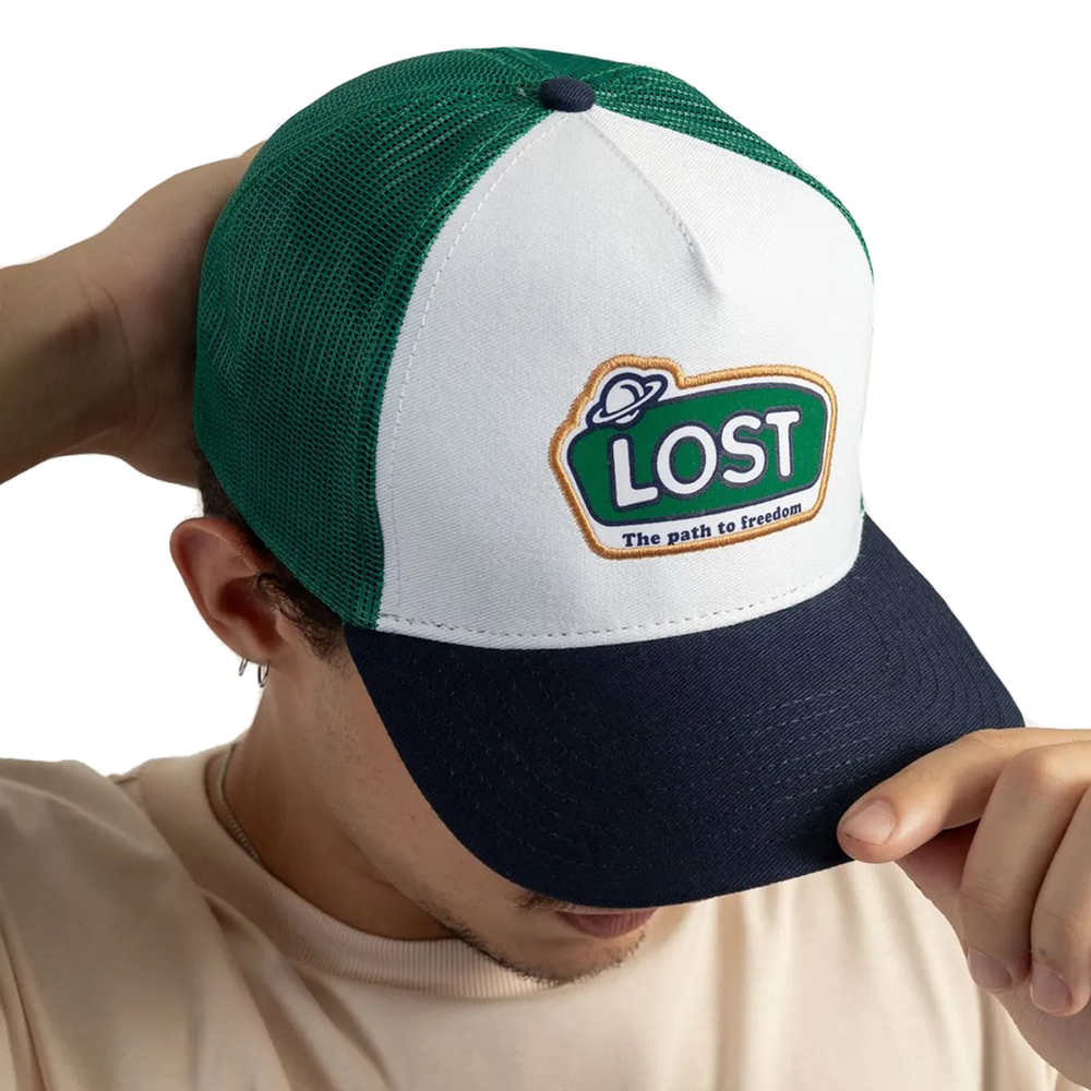 Boné Lost Aba Curva Trucker Get Lost SM25 Branco - Radical