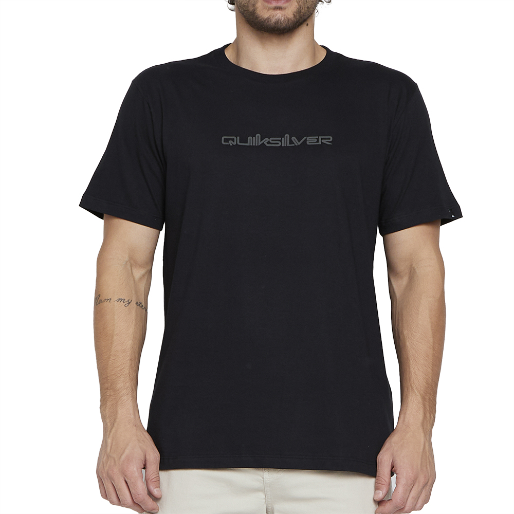 Camiseta Quiksilver Omni Font SM25 Masculina Preto - Radical Place