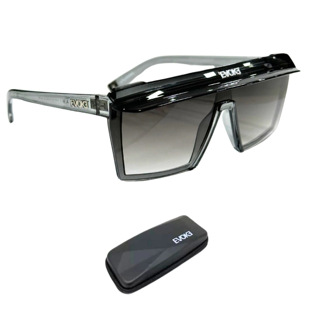 nano・universe upper hights/THEU-51 LIGHT Óculos de Sol Evoke Futurah T01 Crystal Gray/ Gray Gradient