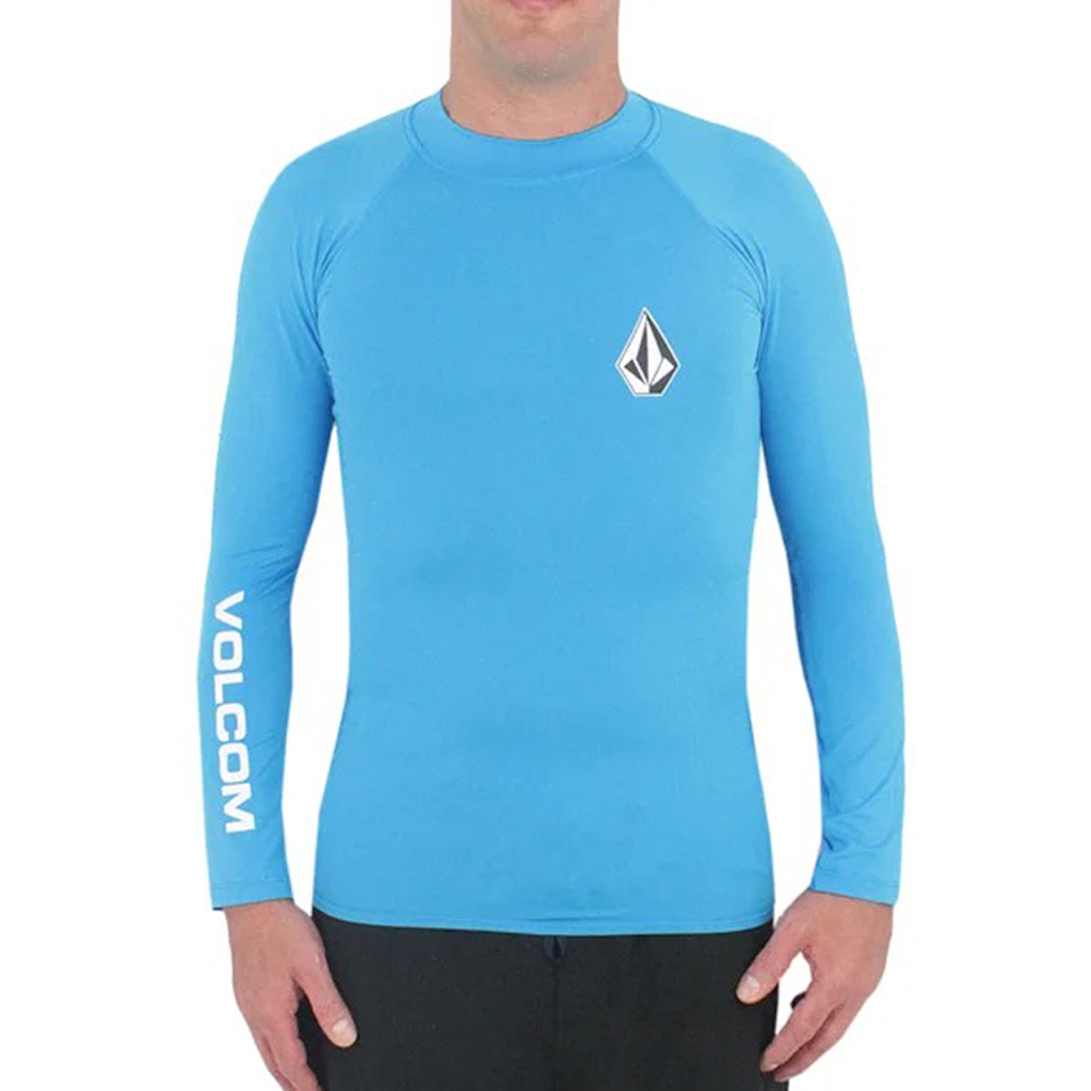 Lycra Volcom Manga Longa Lido Solid SM25 Masculina Azul - Radical