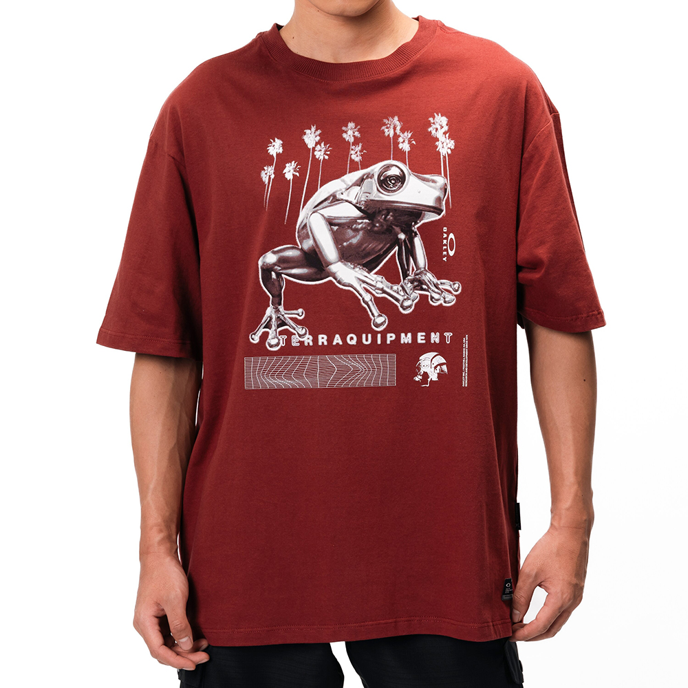 Oakley レッド Tシャツ Sサイズ Camiseta Oakley Frog 2075 WT25 Masculina Red Night - Radical Place