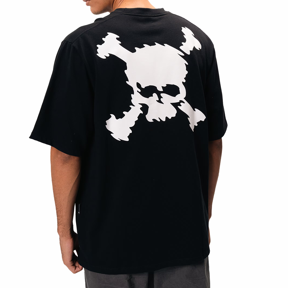 メンズウェア OAKLEY SKULL DOUBLE BRASSARD SHIRTS Camiseta Oakley Big Skull WT25 Masculina Blackout - Radical Place