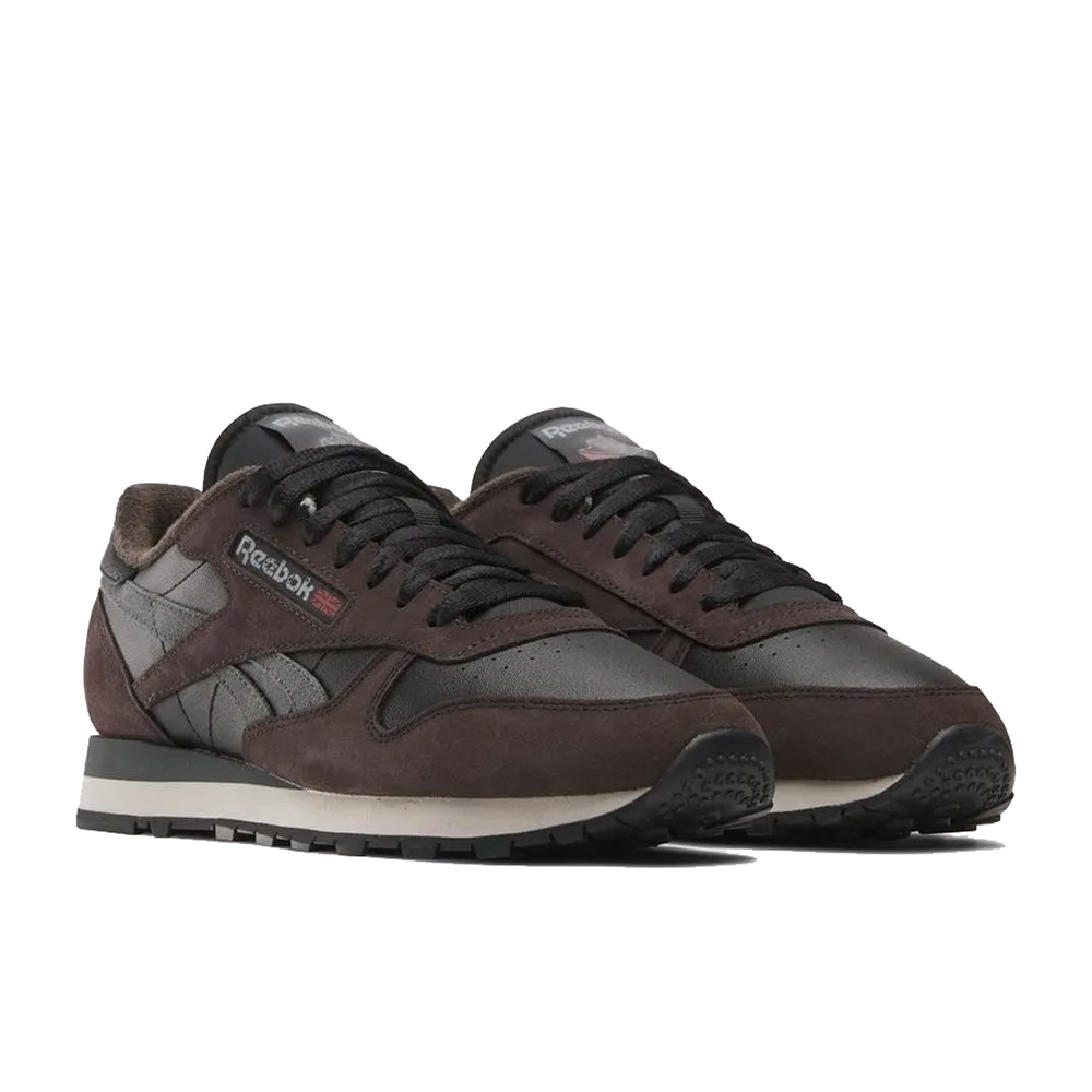 Tênis Reebok Classic Leather Masculino BlackBrownGrey - Radical