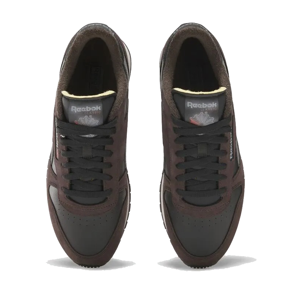 Tênis Reebok Classic Leather Masculino BlackBrownGrey - Radical