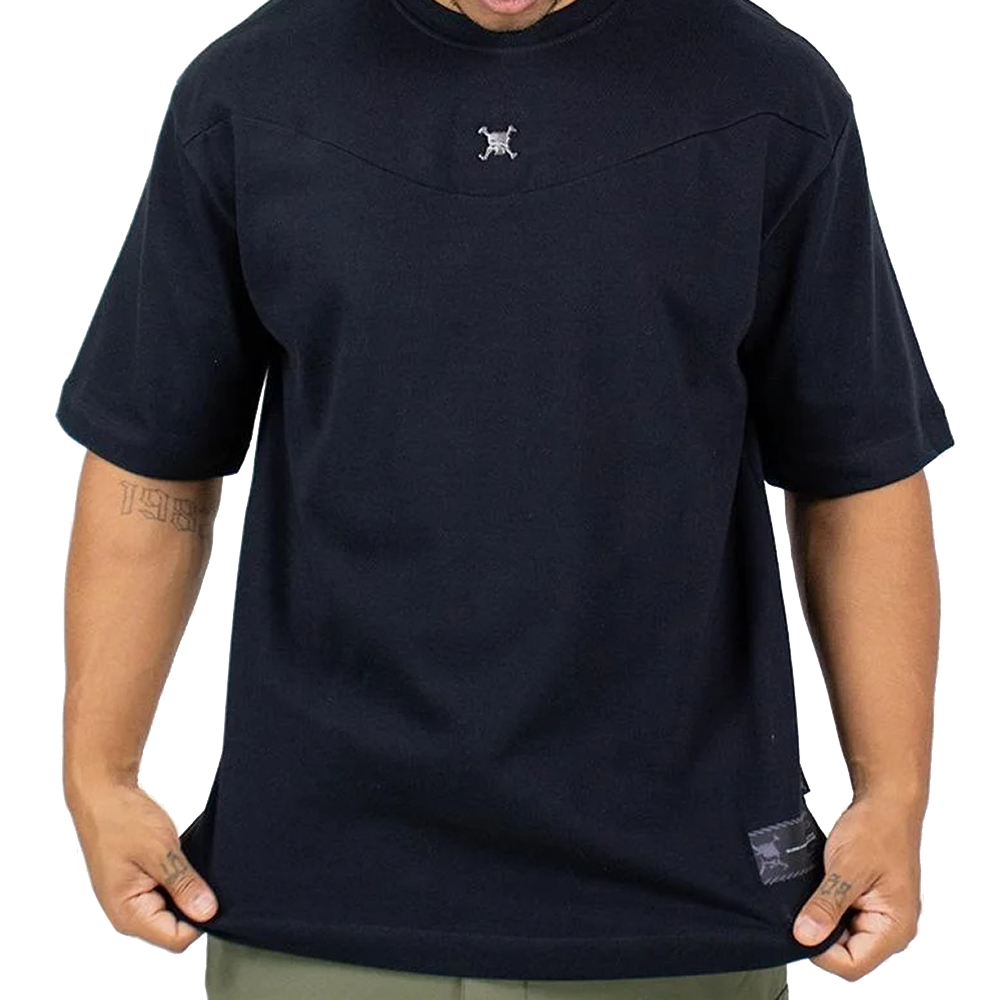 Camiseta Oakley Skull Metal Pin SM26 Masculina Blackout - Radical