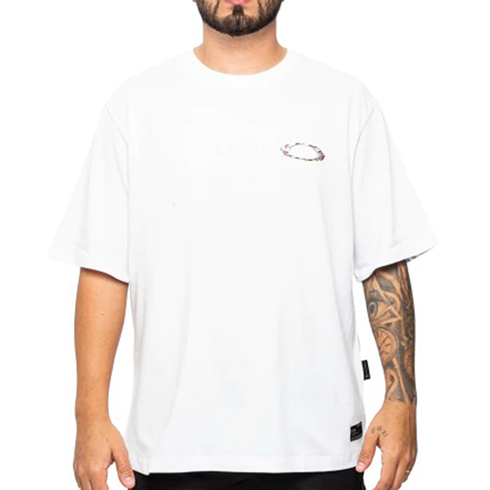 Camiseta Oakley Ellipse Sharp Metal SM26 Masculina White - Radical