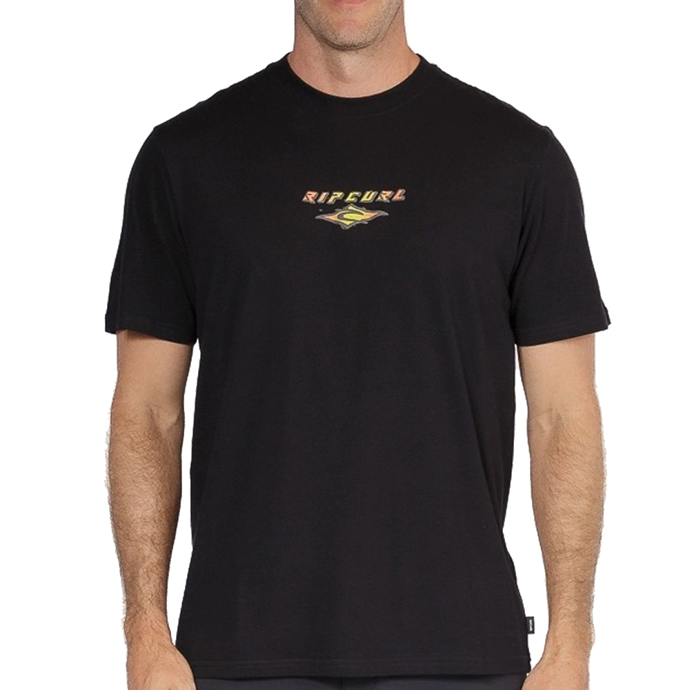 Camiseta Rip Curl Fade Out Gradient SM26 Masculina Black - Radical