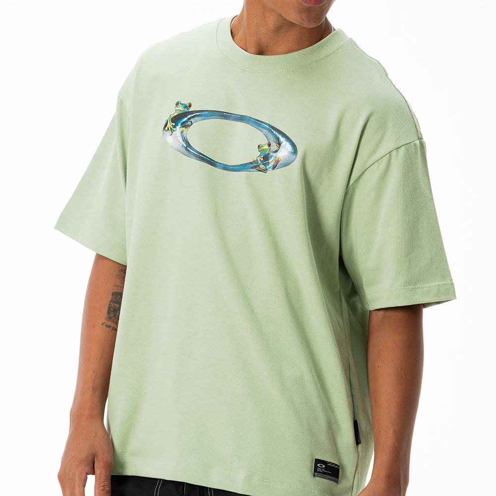 Camiseta Oakley Jupiter Adventure WT26 Masculina Eucalyptus