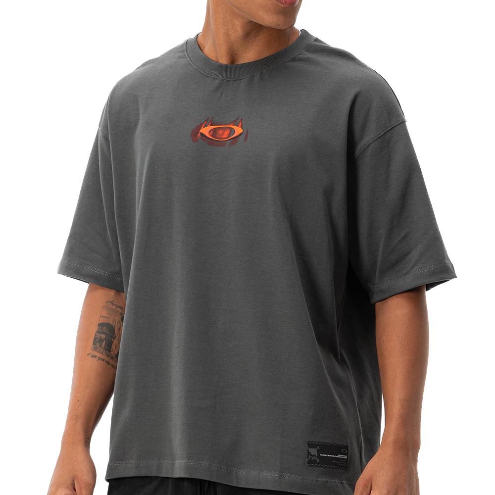 Camiseta Oakley Mad Science Logo SS WT26 Masculina Dark Grey
