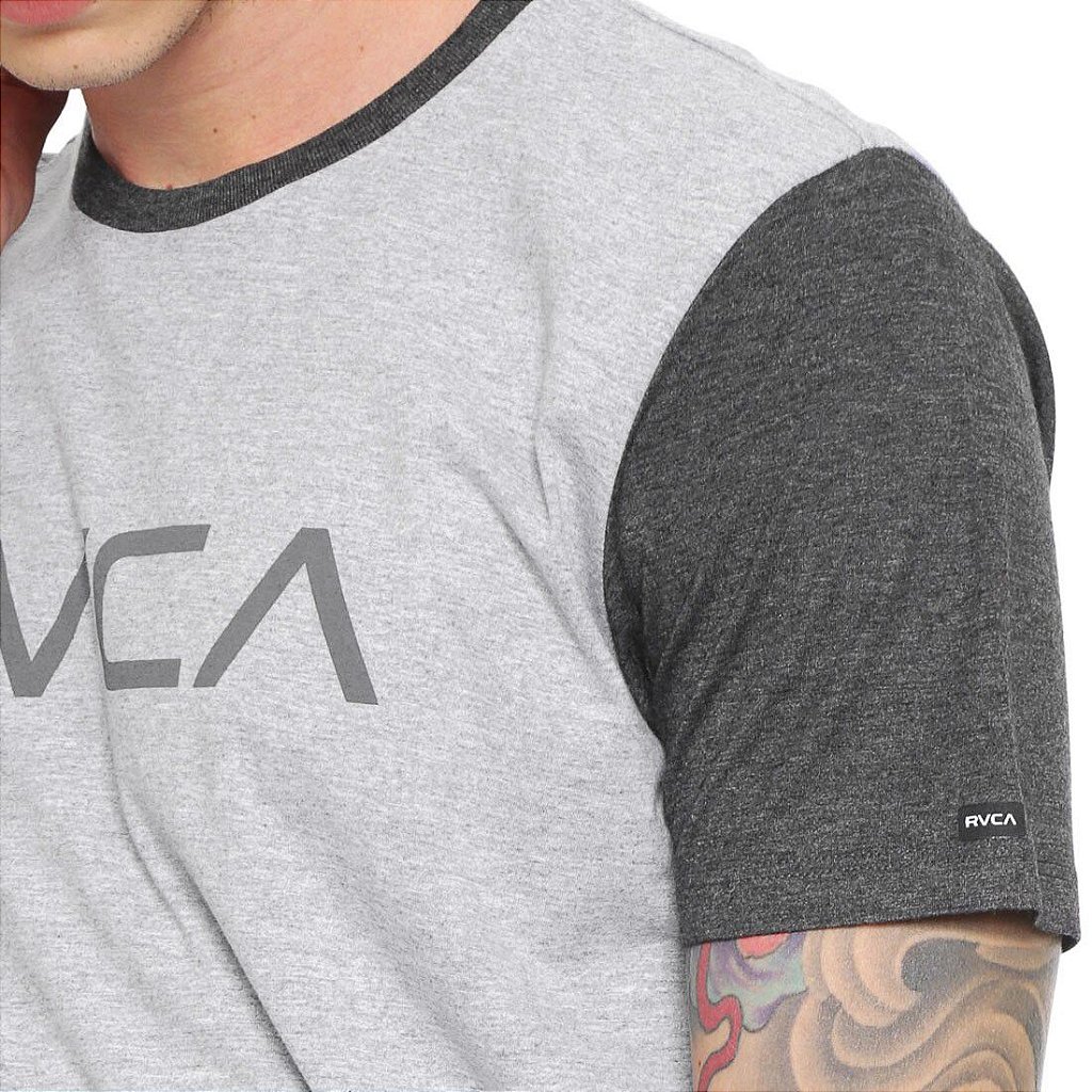 camiseta rvca cinza