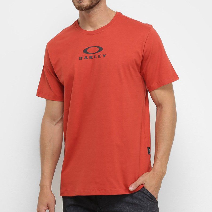 Camiseta oakley original masculina big bark tee vermelho no Shoptime