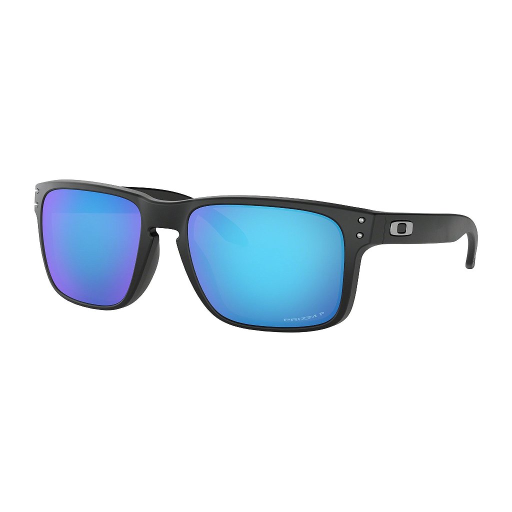 小物 OAKLEY HOLBROOK Polarized Sunglasses Óculos de Sol Oakley Holbrook Matte Black W/ Prizm Sapphire