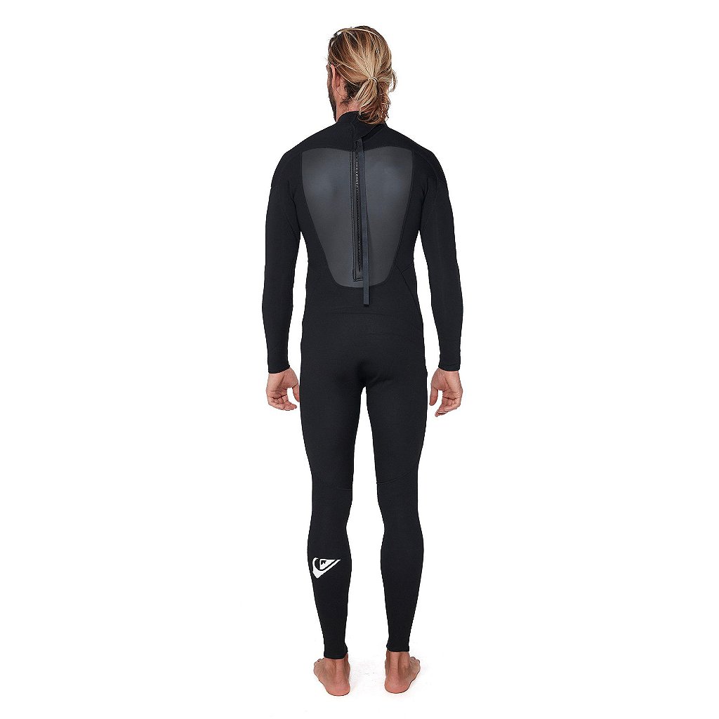 Wetsuit Long John Quiksilver 3/2mm Prologue Back Zip FLT Preto