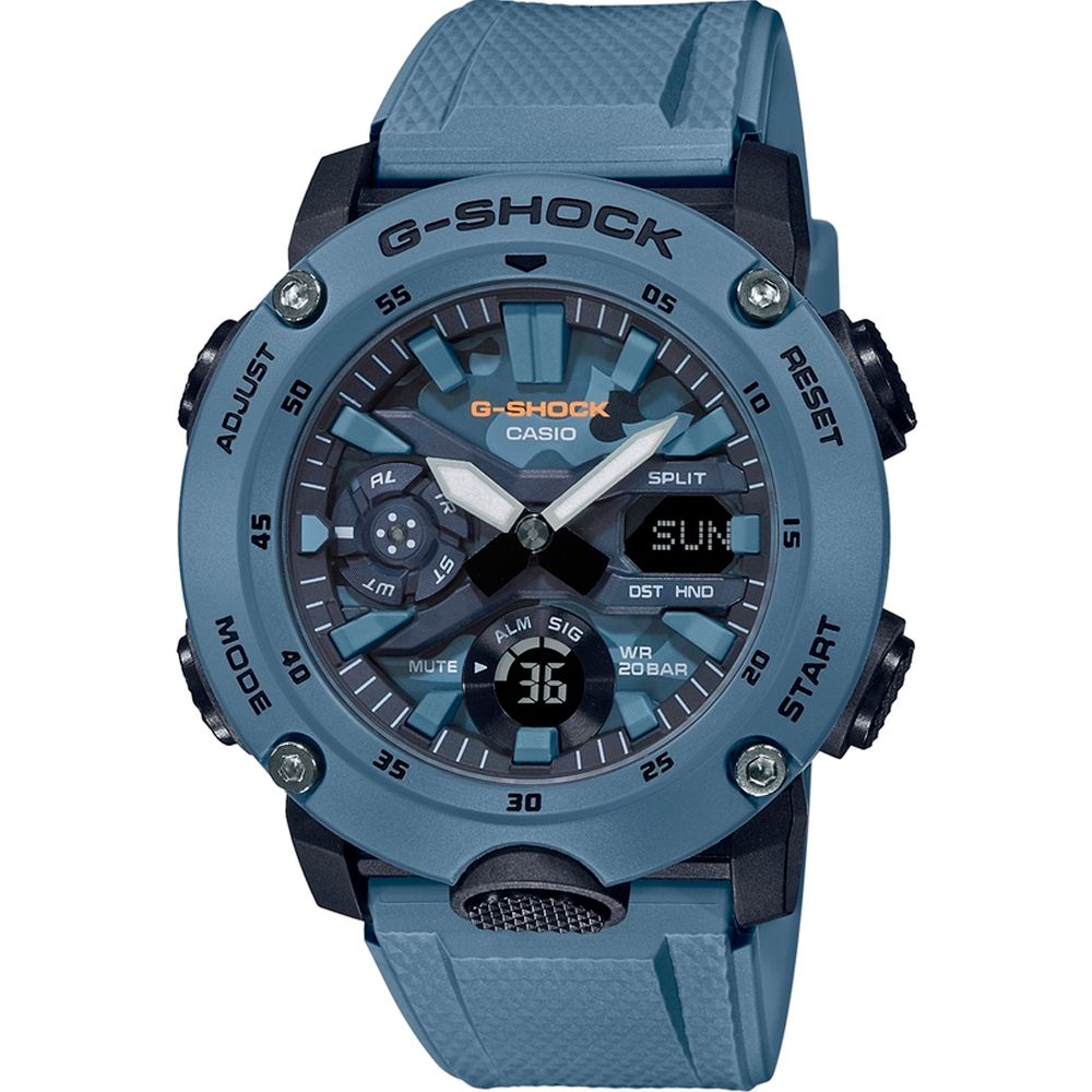 Relógio G-Shock Carbon Core Guard GA-2000SU-2ADR Masculino Azul