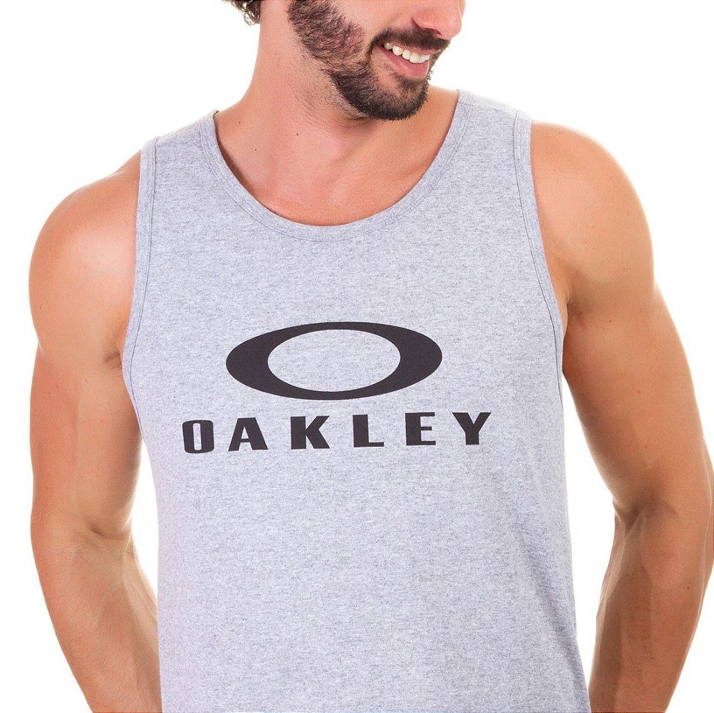 Regata Oakley Logo Cinza - Compre Agora