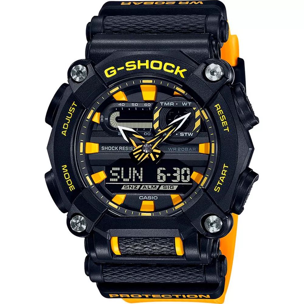 Relógio G-Shock GA-900A-1A9DR Preto/Laranja - Radical Place - Loja