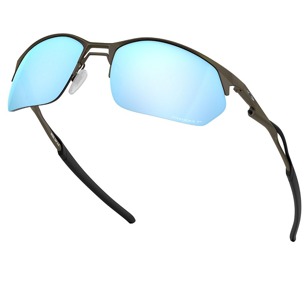 Óculos de Sol Oakley Wire Tap 2.0 Satin Lead W/ Prizm Deep Óculos de Sol Oakley Wire Tap 2.0 Satin Lead W/ Prizm Deep