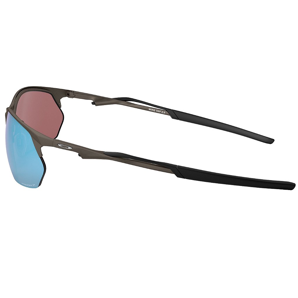 Óculos de Sol Oakley Wire Tap 2.0 Satin Lead W/ Prizm Deep Water