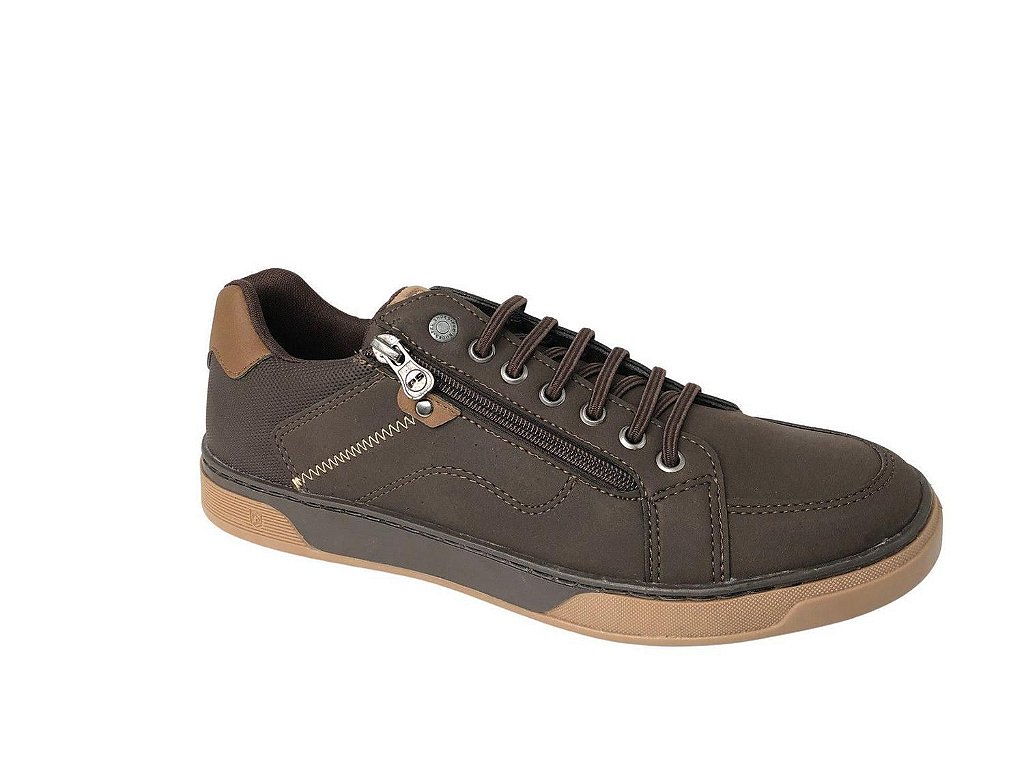 Sapatenis Masculino Ped Shoes Café e Castor ET7010381 - JôFogo