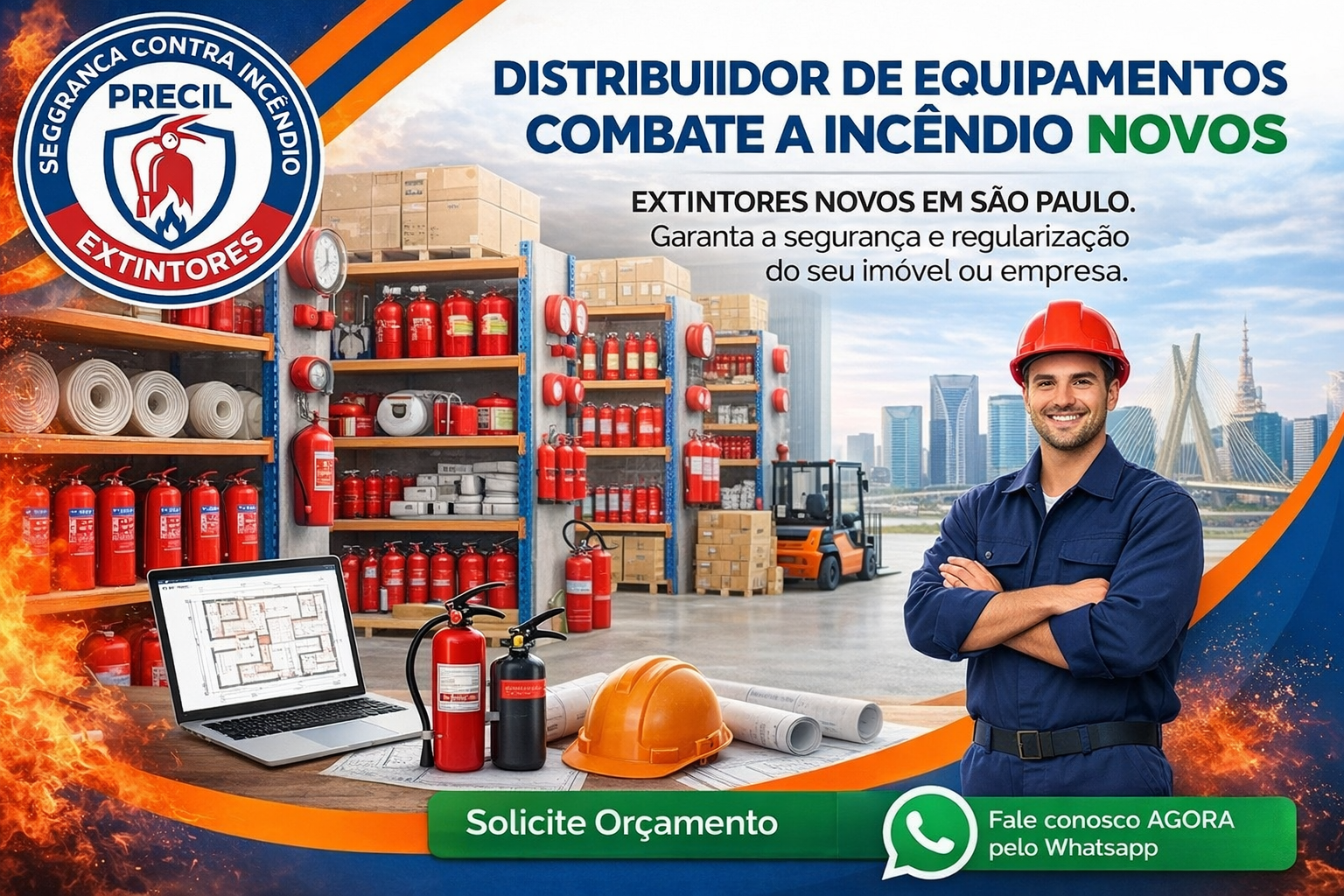 Vendas de Equipamentos Novos e Extintores Itaim Bibi