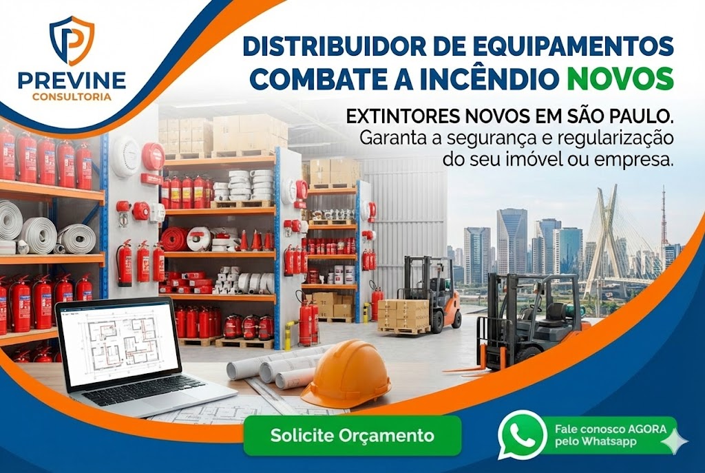 Vendas de Equipamentos Novos e Extintores São Paulo SP