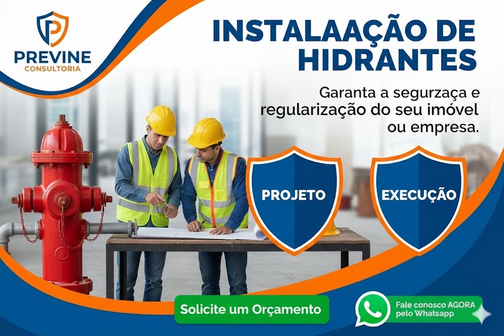 Instalação de Hidrantes São Paulo SP