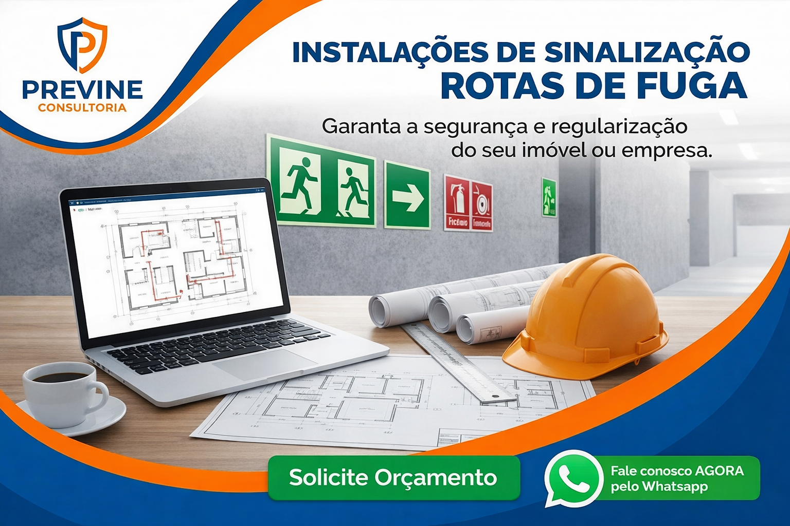 Instalações de Sinalização Placas de Incêndio e Rota de Fuga São Paulo SP