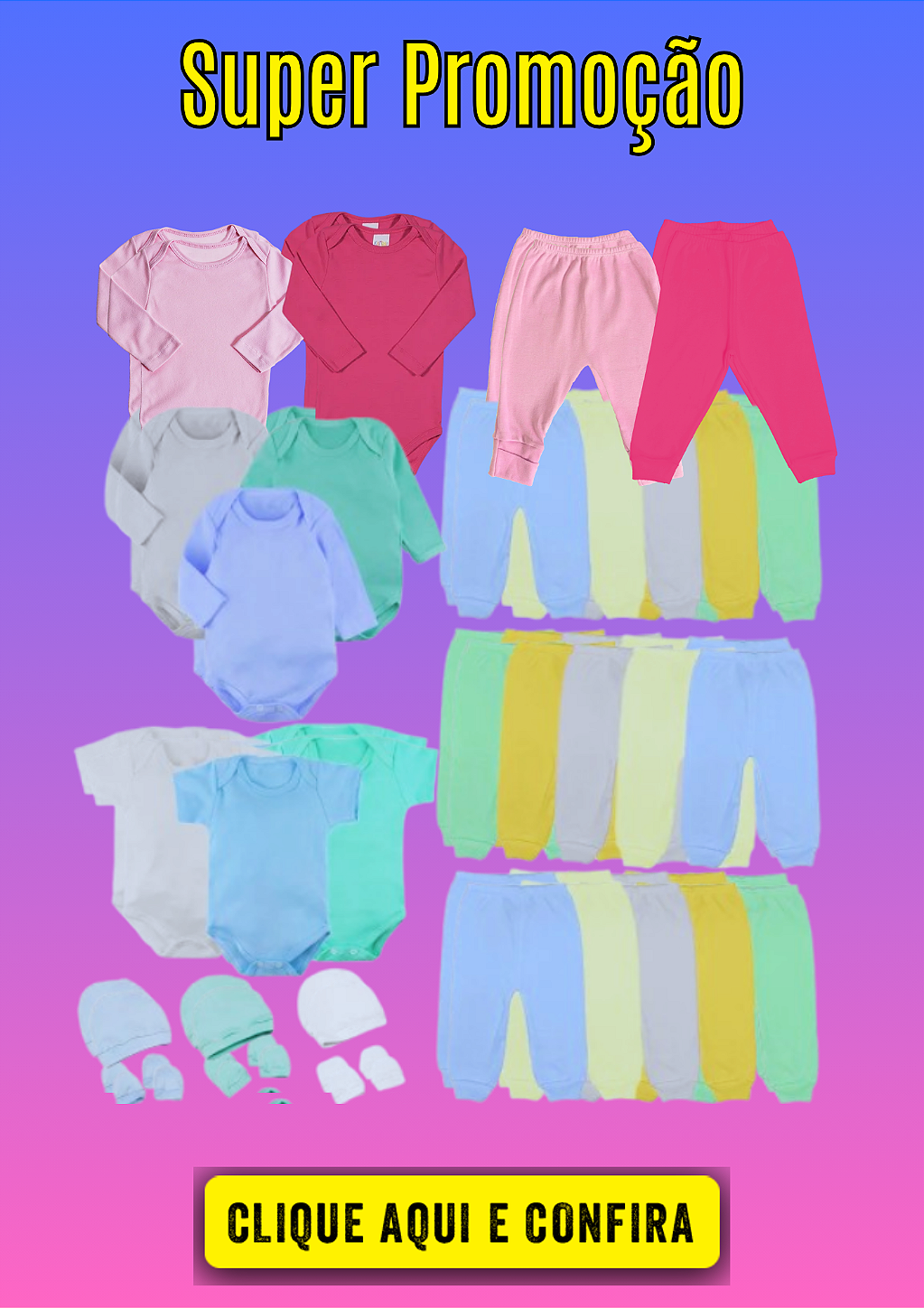 Enxoval completo de bebê em Caucaia — roupas, móveis e acessórios