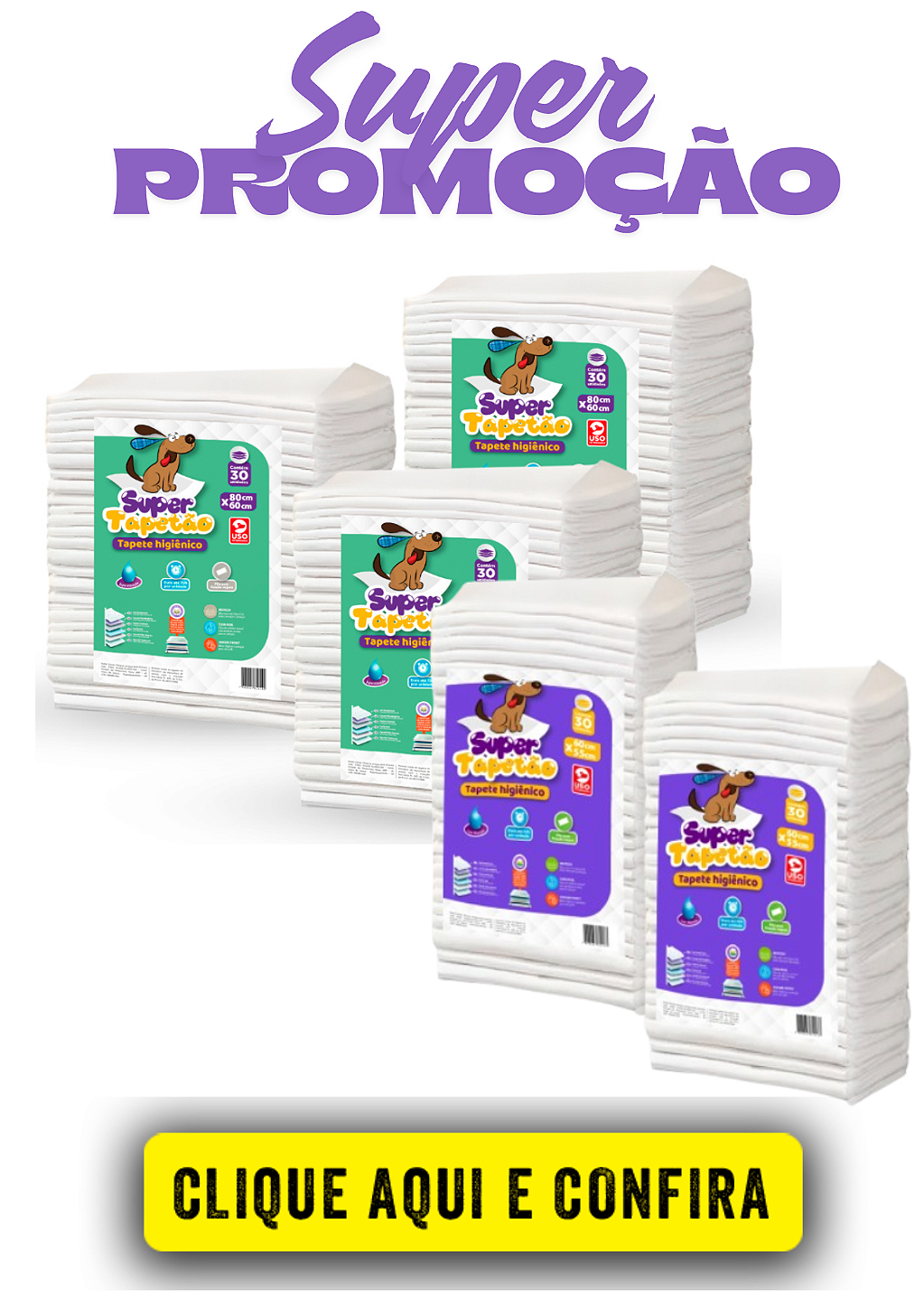 Tapete higiênico pet para cães e gatos com preço de atacado