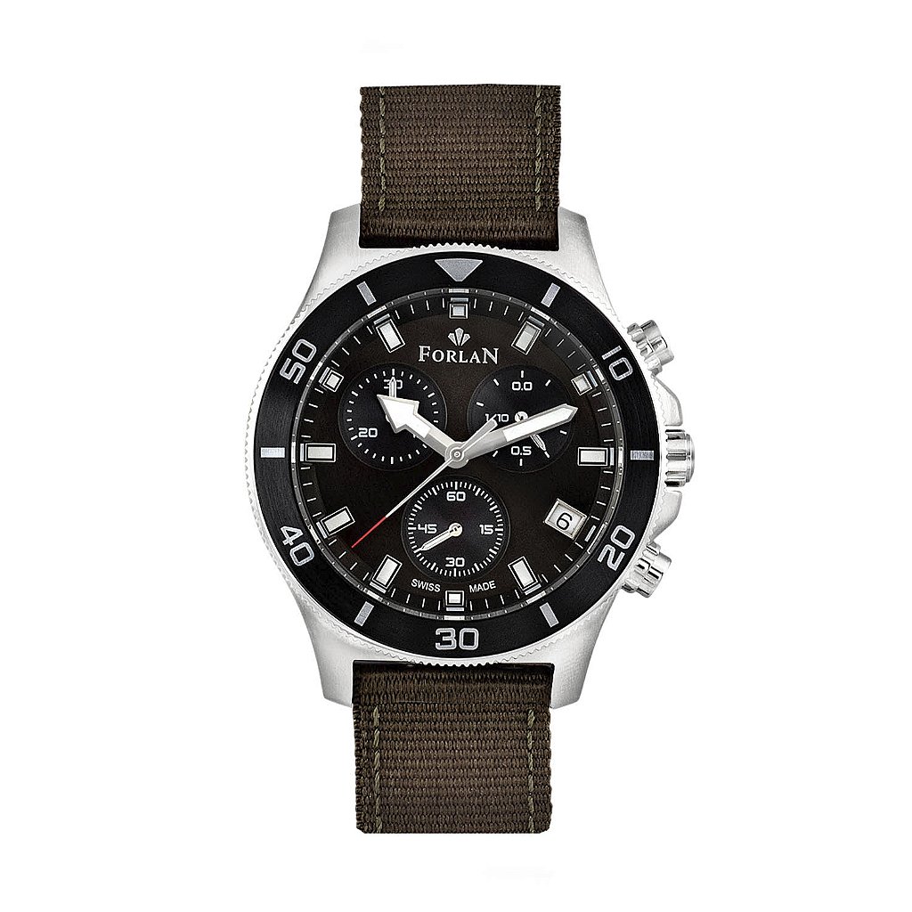 Relógio Forlan Vortex Aço Prata Swiss Made - Forlan