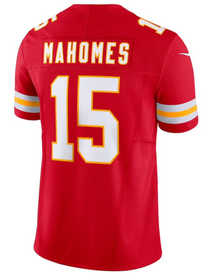 Jersey NFL Kansas City Chiefs Patrick Mahomes 15 Nike Masculina - MVP