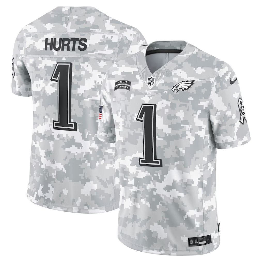 Jersey NFL Philadelphia Eagles Jalen Hurts 1 Nike Masculina - MVP