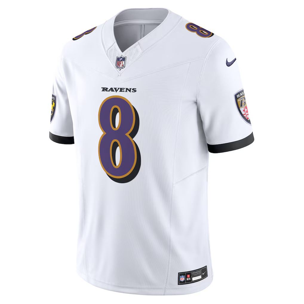 Jersey NFL Baltimore Ravens Lamar Jackson 8 Nike Masculina - MVP