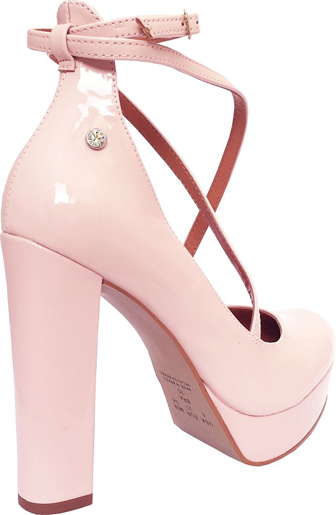 Salto alto grosso rosa Clearance