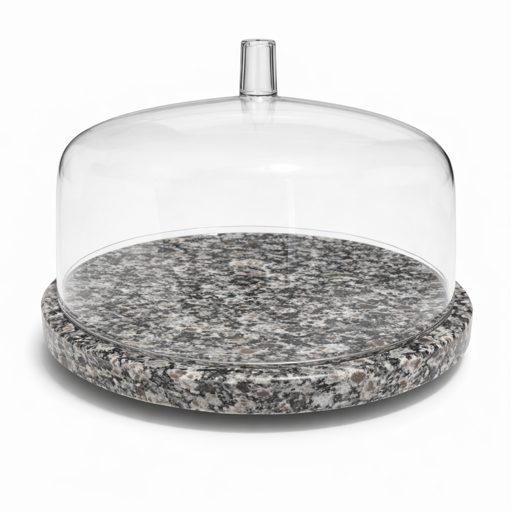 Boleira Domani com base em granito ocre e tampa premium