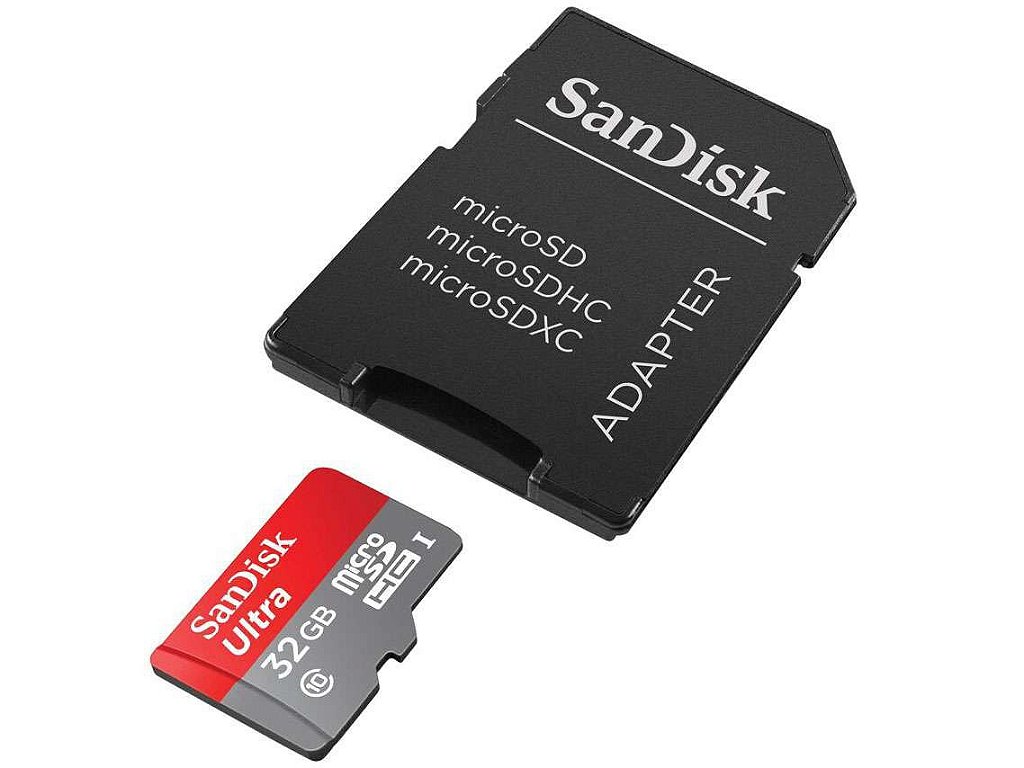 Cartão De Memória Micro Sdhc 32gb Classe 10 Sandisk - 3D