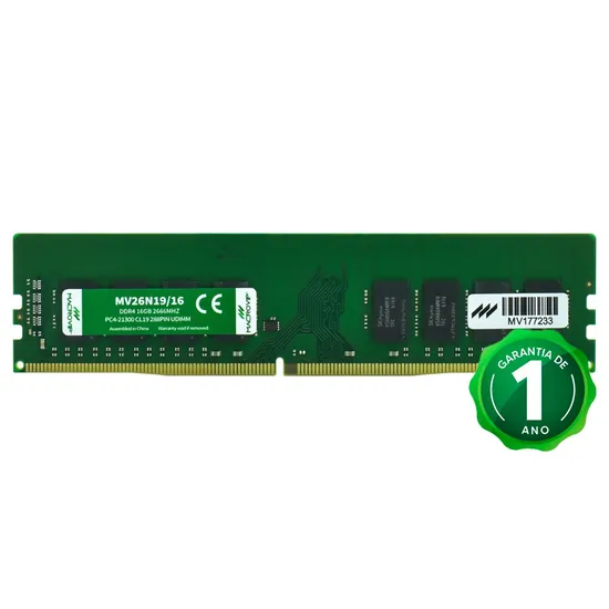 Memoria Ram Macrovip DDR4 16GB 2666MHZ - MV26N19/16 - 3D