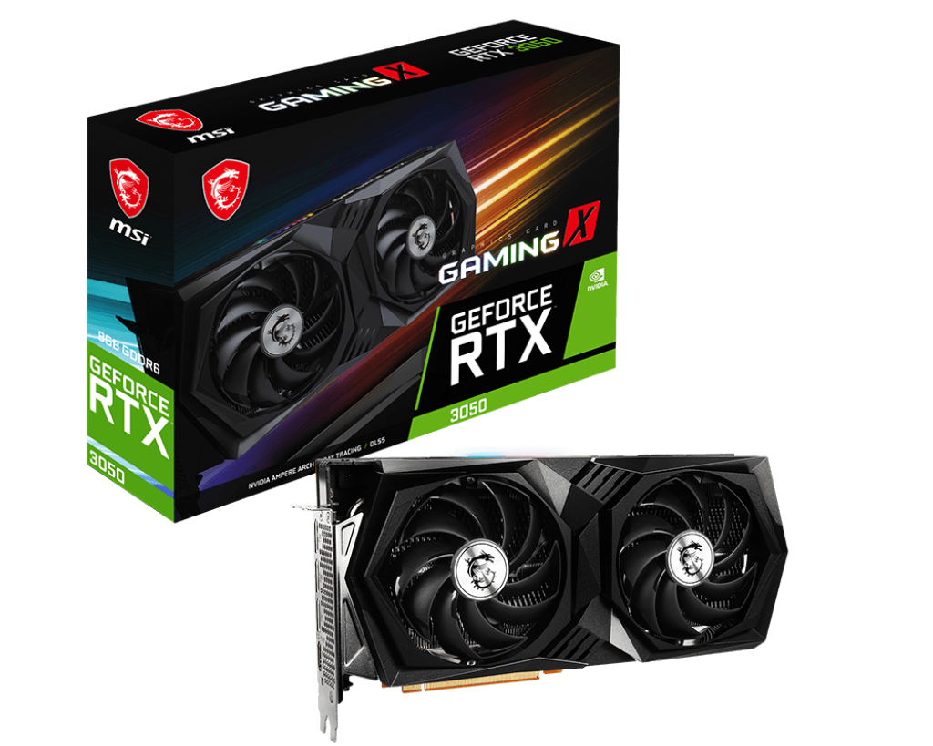 Placa de Vídeo GeForce RTX™ 3050 GAMING X 8G - 3D Informática