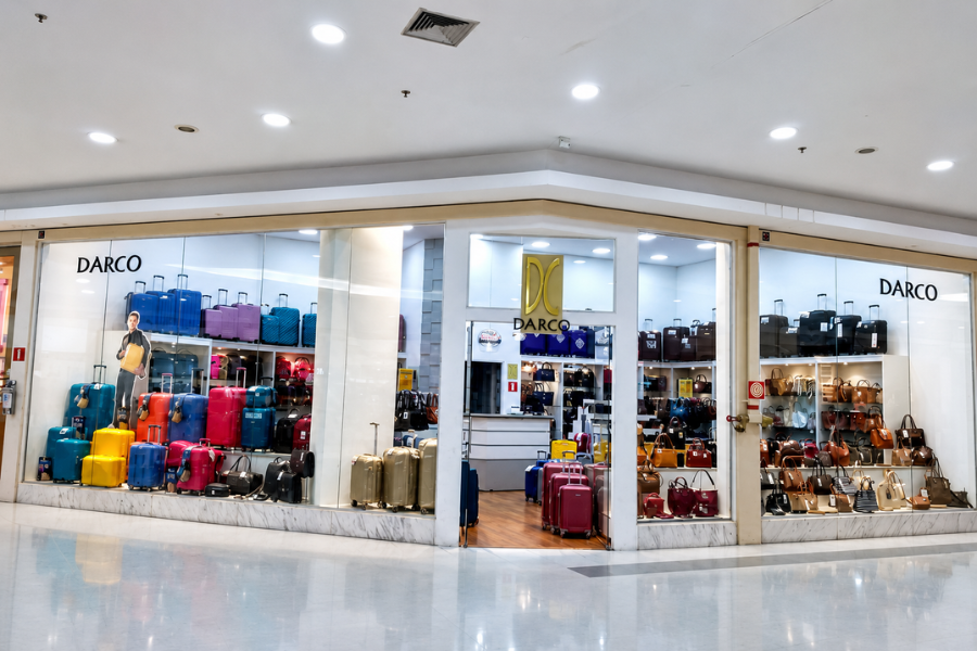 Darco Araraquara, loja de malas, bolsas e mochilas no Shopping Jaraguá Araraquara