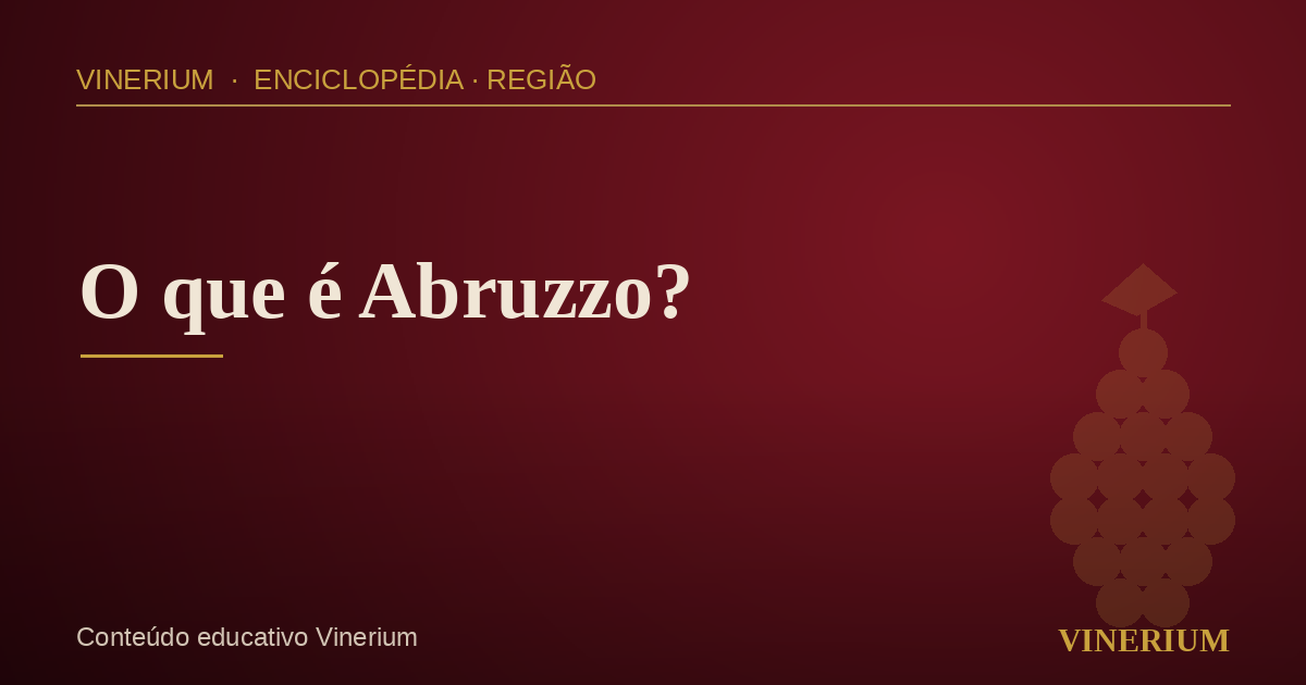 Vinhedos da região de Abruzzo com montanhas ao fundo