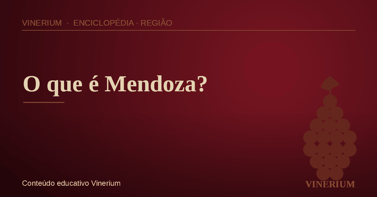 O que é Mendoza?