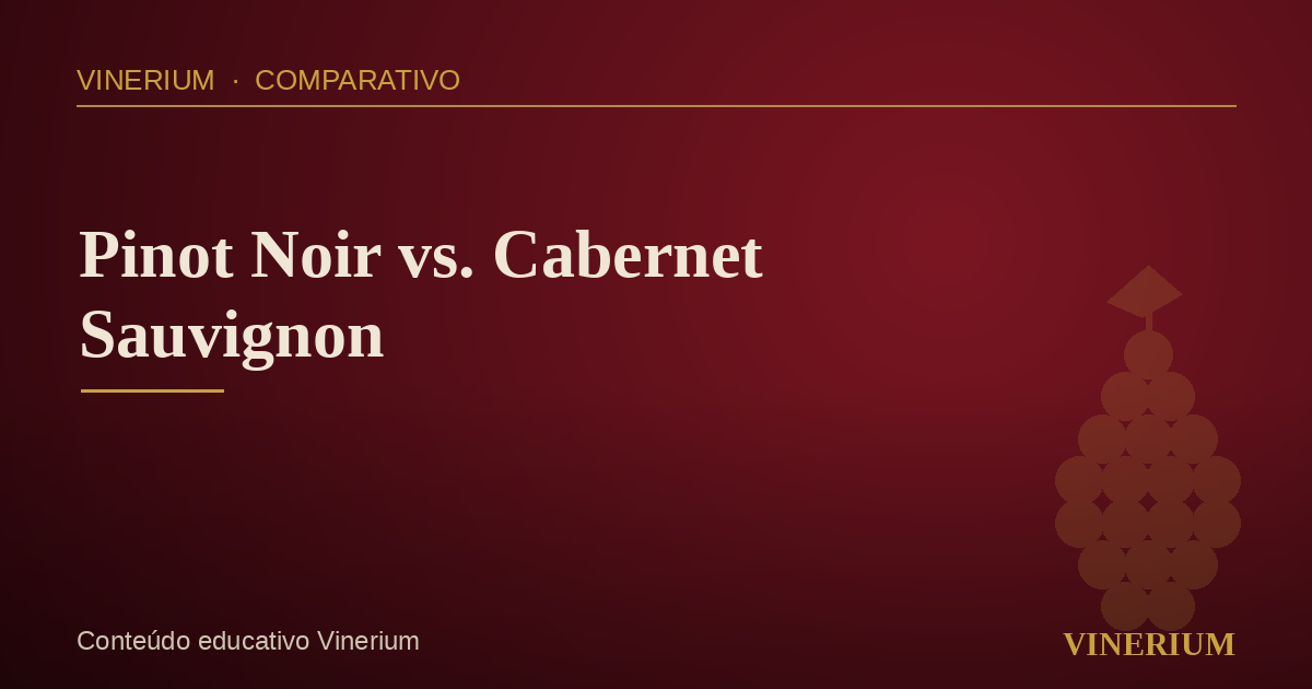 Comparação entre Pinot Noir e Cabernet Sauvignon