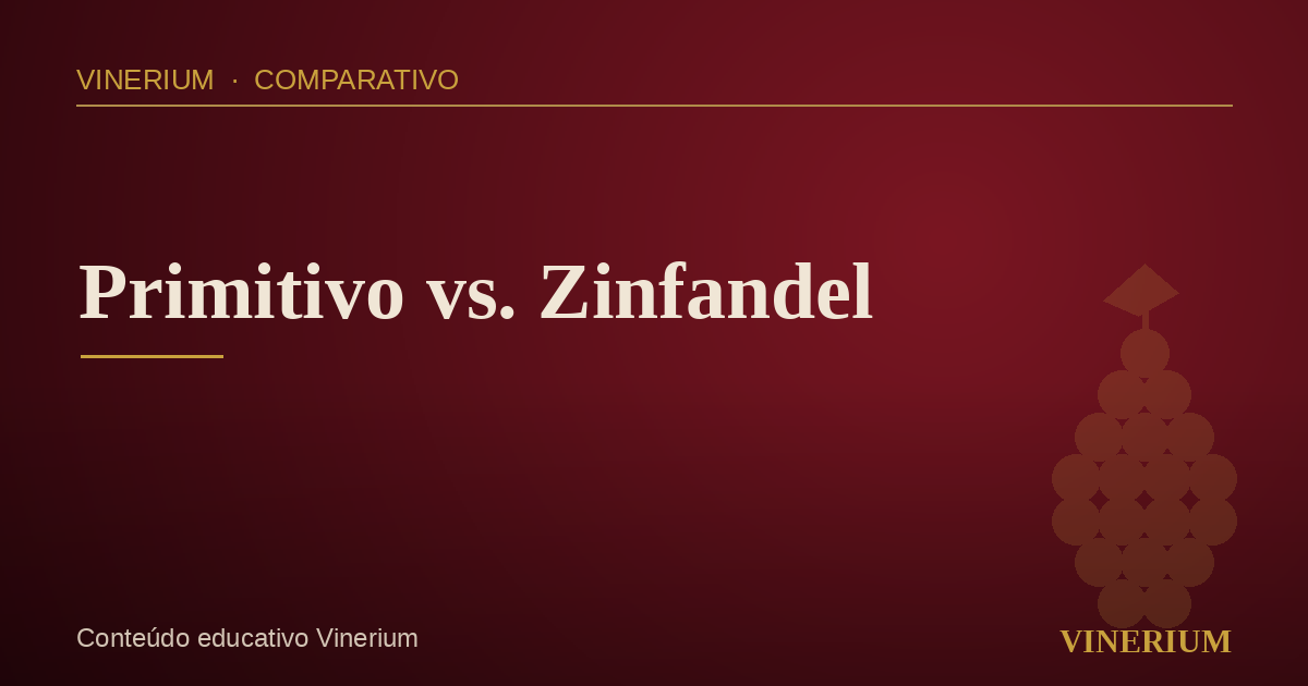 Comparação entre Primitivo da Itália e Zinfandel da Califórnia