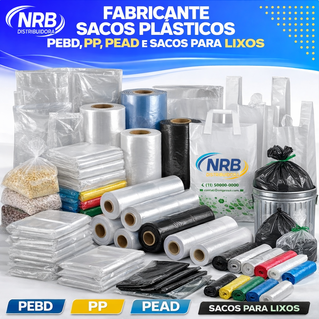 Fabricante Sacos Plásticos PEBD, PP PEAD Centro
