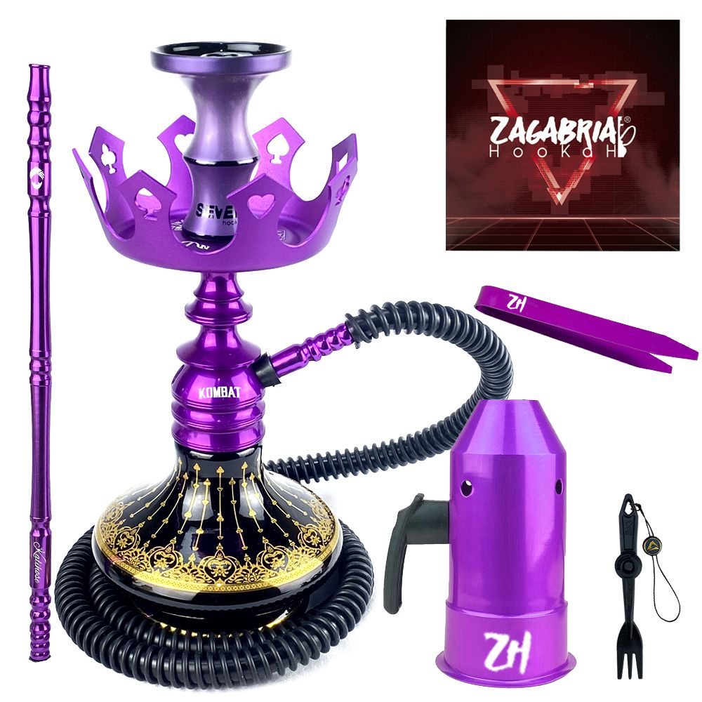 Kit Narguile Completo Amazon Kombat - Roxo KIT572 - Zagabria